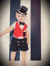 S A L E Circus Ringmaster Outfit Shorts Bodysuit Baby Boy Girl Birthdays Photography Magician Circus Outfits Circus Birthday Party Circus Theme Party