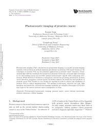 Prostate cancer that's more advanced may cause signs and symptoms such as Pdf Photoacoustic Imaging Of Prostate Cancer