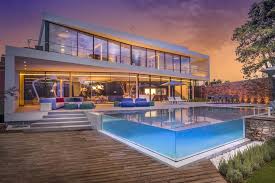Smart Home Design Cool Blue Villa By 123dv Architecture Beast Pool Houses Glass House Design Holiday Home