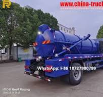 exported to Seychelles FOTON 8000L sewage vacuum tank truck