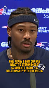 Phil Perry and Tom Curran react to Stefon Diggs' comments about his  relationship with the media 🔊