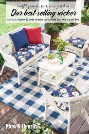 Easy Care Wicker Is Affordable Timeless Outdoor Wicker Furniture Backyard Seating Patio Cushions