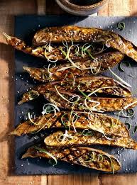 Aubergines Laquees Au Miso Recette Recette Aubergine Miso