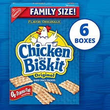 Made with chicken and perfectly seasoned for delicious flavor. Amazon Com Chicken In A Biskit Original Baked Snack Crackers Family Size 6 12 Oz Boxes