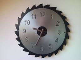 ++ thanks to gingher l for the information ! Recycled Circular Saw Blade Wall Clock With Bough Clock Hands