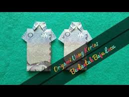 Cara Melipat Uang Kertas Menjadi Bentuk Kemeja Youtube Origami Kertas Bentuk