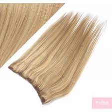 The blonde curly hair is well collected from top to end in the same direction, it can keep the hair no tangle and smooth. 24 One Piece Full Head Clip In Hair Weft Extension Straight Light Blonde Natural Blonde Hair Extensions Hotstyle