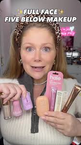 Full face of five below makeup ✨😱 What do you guys think, would you try  these? #makeup #beauty #affordablemakeup #fivebelow #fivebelowmakeup  #fivebelowfinds #makeuptutorial