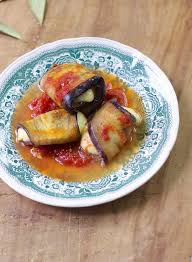 Aubergine Facon Involtini A La Mozzarella Recette Aubergine Rouleaux D Aubergine Cuisine