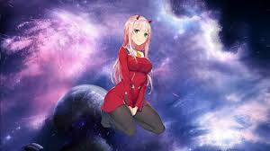 no sound 1920x1080 both zero two and her darling hiro with sakura leaves falling in the background and a lightshaft illuminating them. Zero Two Darling In The Franxx Wallpaper Engine Youtube