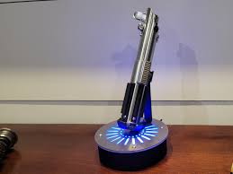 Single Vertical Lightsaber Display Stand With Stainless Cover