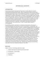 Learning how to construct a proper lab report will not only secure you with a stellar grade in your science class, but it also will teach you how to report coherently your. Microbiology Lab Report Studocu