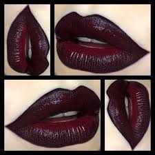 Black And Red Lipstick Ombre Kat Von D Homegirl Lipstick With Mac Currant Lipliner Nyx Black Lips Lipliner By Depechegurl Http Dark Lipstick Lipstick Beautiful Lips