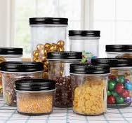 Amazon.com: QAPPDA 4oz Glass Jars With Lids,Small Mason Jars Wide  Mouth,Mini Canning Jars With Black Lids For Honey,Jam,Jelly,Baby  Foods,Wedding ...