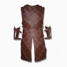 Shop Medieval Brown Leather Armor with Bracers Ancient Costume LARP