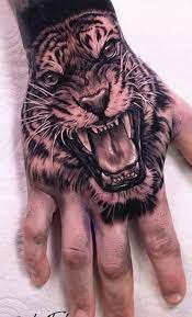 Hand Tattoos For Men Tiger Hand Tattoo Hand Tattoos For Guys Hand Tattoos
