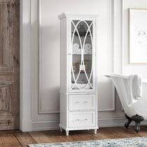 Quick view, john lewis & partners aspect single mirrored and illuminated bathroom cabinet. Wayfair Glass Panel Door Bathroom Cabinets Shelving You Ll Love In 2021