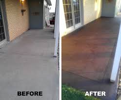 Front Porch Stained Concrete A Definate Must For My Front Porch Decoration For House Concrete Patio House Exterior Patio