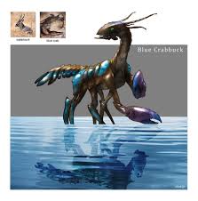 Artstation Random Creature Mashup Project 006 Blue Crabbuck Midhat Kapetanovic Creature Concept Art Mythical Creatures Fantasy Creatures