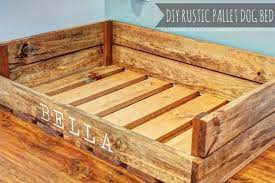 12 Unique Diy Dog Beds For Any Decor Pallet Dog Beds Diy Dog Bed Rustic Dog Beds