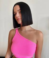 Looking for a luxurious short bob haircut? The Paper Cut Bob Is Trending For Summer Glamour