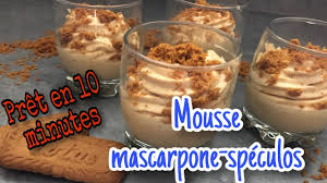 Verrines Mousse Mascarpone Speculos Facile Pret En 10 Minutes Mousse Mascarpone Mascarpone Mousse Au Chocolat Mascarpone