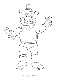 Fnaf freddy five nights at freddys foxy coloring pages printable. Toy Freddy Fnaf Coloring Page For Kids Free Five Nights At Freddy S Printable Coloring Pages Online For Kids Coloringpages101 Com Coloring Pages For Kids