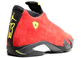 Following yellow and red renditions, the air jordan 14 black ferrari continues the trend of revving up mike's last on court pair for the bulls with refined inspiration. Air Jordan 14 Retro Ferrari Air Jordan 654459 670 Challenge Red Black Vibrant Yellow Anthracite Flight Club