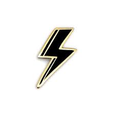 Our lightning player just retired her character, but she played it somewhat differently. Lightning Bolt Enamel Pin Black And Gold Pin Badge Old English Company