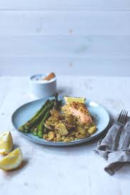 One Pan Gruner Spargel Mit Knusper Lachs Und Neuen Kartoffeln Vom Blech Rezept Spargel Rezepte Fruhlingsrezepte