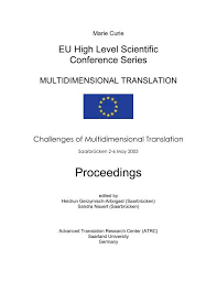 Maybe you would like to learn more about one of these? Proceedings Translation Concepts