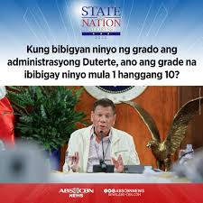 Sabi ko, you are there in the network, you work for that network, kindly find out kung sino 'yan. Abs Cbn News Sa 4 Taong Panunungkulan Ni Pangulong Rodrigo Duterte Nagustuhan Mo Ba Ang Pamamalakad Ng Kaniyang Administrasyon Ibigay Ang Inyong Grado At Mga Programa O Proyekto Ng Gobyerno Na Sinuportahan