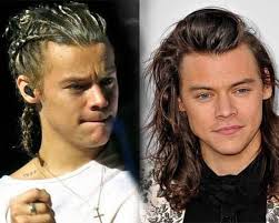 With hair still damp and with natural texture, scrape the hair back and up. Best Harry Styles Haircut 2020 43 Hairstyles To Rock