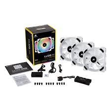 Corsair Ll120 Rgb White 3 X 120mm W Lighting Node Pro Cooling Fan Avadirect