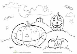 All 25 pages are 100% free and can be printed from home! Halloween Pumpkins Worksheet Education Com Pumpkin Coloring Pages Halloween Pumpkin Coloring Pages Halloween Preschool