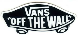 Black And White Brand Stickers 1383 Black Vans Off The Wall 10 Cm Decal Sticker Decalstar Com Vans Stickers Brand Stickers Wall Logo