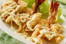 Lumuri udang dengan bawang putih, garam dan merica. Udang Goreng Mayones Sajian Sedap