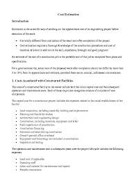 Plan cost management process aims to plan, manage and control of these expenses in a project as you for instance, for a construction project, several civil engineers, construction workers will work. Pdf Cost Estimation Mohamad Kinan Othman Academia Edu