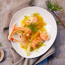 Low Carb Fenchel Mit Scampi In Orangen Safransauce Rezept Hagen Grote Shop Fenchel Rezepte Scampi