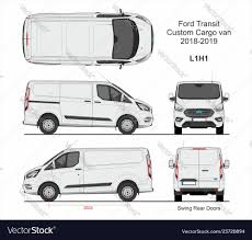 Ford Transit Custom Cargo Van L1h1 2018 2019 Vector Image Spon Cargo Van Custom Ford Ad Transit Custom Ford Transit Custom Vans