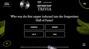 Over six weeks we'll get a sense of how some individuals answer. Genius 1800 Tequila Present Refined Rap Trivia Play For Your Chance To Compete Against Vic Mensa Genius