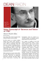 Dean Radin Google Talk