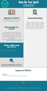 Correct Spelling For Turkish Infographic Spellchecker Net