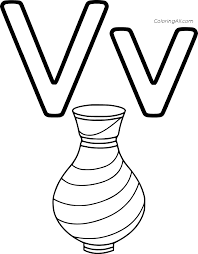 Letter v coloring pages printables for kids v for violin. Letter V Coloring Pages Coloringall