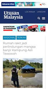 Sms news alert utusan malaysia. Petikan Artikel Utusan Malaysia Yang Menyatakan Berlaku Satu Masalah Berkongsi Rumah Rakit Sehingga Memuatkan 100 Orang Individu Kerana Banjir Laman Web Rasmi Jabatan Kemajuan Orang Asli