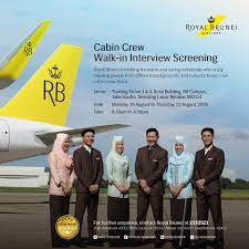 Brunei jobs for expats, english speakers, westerners in bandar seri begawan,. Fly Gosh Royal Brunei Airlines Cabin Crew Recruitment Walk In Interview