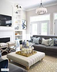 Style A Coffee Table Or Ottoman 3 Ways Citrineliving Ottoman In Living Room Rustic Farmhouse Living Room Ottoman Coffee Table Decor