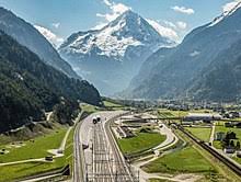 The number of workers at peak times who were simultaneously involved in digging switzerland's tube. Gotthard Base Tunnel Wikipedia