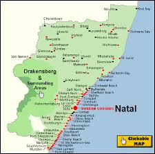 Kzn Map South Africa Travel Kwazulu Natal Durban South Africa