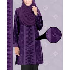 Blus kaos muslimah produksi manet berbahan micro rayon dengan aksen perpaduan antara ruffle dan taburan. Baju Muslimah 2020 Design Songket Shopee Malaysia